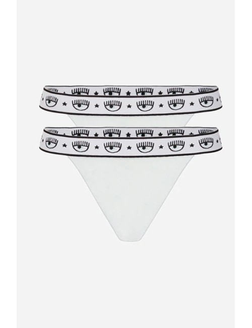 Chiaraferragni - reggiseno a corpetto logomania 4604 3224 0001 biancoChiara FerragniPassioni Boutique