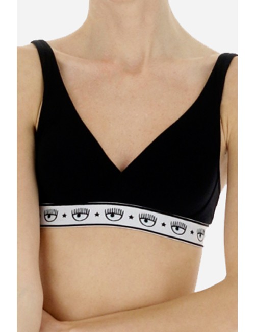 Chiaraferragni - reggiseno triangolo maxi logomania 4605 3224 0001 biancoChiara FerragniPassioni Boutique