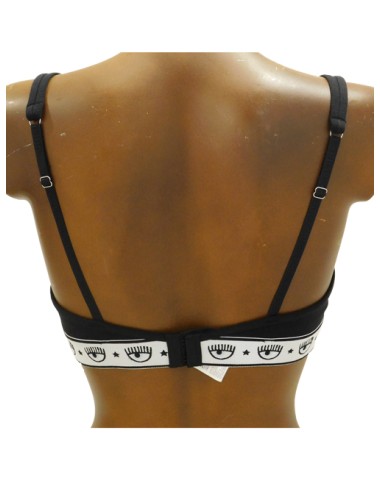 Chiaraferragni - reggiseno triangolo maxi logomania 4605 3224 0555 neroChiara FerragniPassioni Boutique