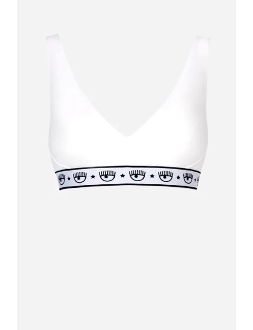 Chiaraferragni - reggiseno triangolo maxi logomania 4605 3224 0555 neroChiara FerragniPassioni Boutique