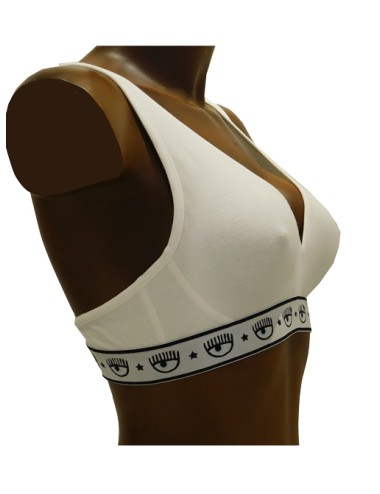 Chiaraferragni - reggiseno triangolo maxi logomania 4605 3224 0001 biancoChiara FerragniPassioni Boutique