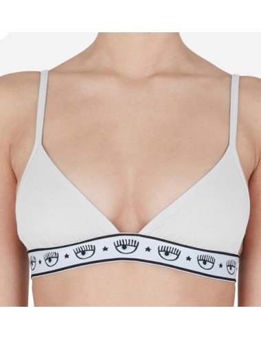 Chiaraferragni - reggiseno triangolo logomania 4602 3224 0001 biancoChiara FerragniPassioni Boutique