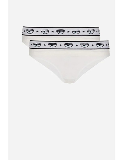 Chiaraferragni - slip brasiliano bipack logomania 4704 3224 0001 biancoChiara FerragniPassioni Boutique