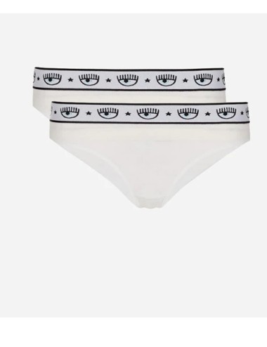 Chiaraferragni - slip brasiliano bipack logomania 4704 3224 0001 biancoChiara FerragniPassioni Boutique