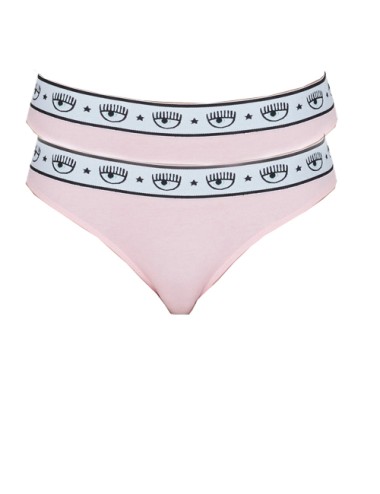 Chiaraferragni - slip bipack logomania 4702 3224 3242 azz/rosaChiara FerragniPassioni Boutique