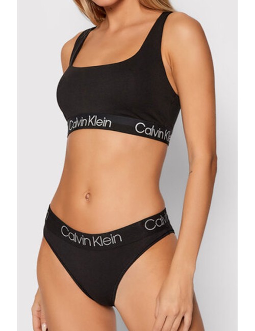 Ck - perizoma 3pack cotton strech 000qd3587e 001Calvin Klein DonnaPassioni Boutique