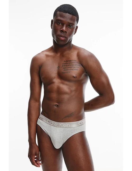 Ck - slip 3pack cotton strech 0000u2661g neroCalvin Klein UomoPassioni Boutique