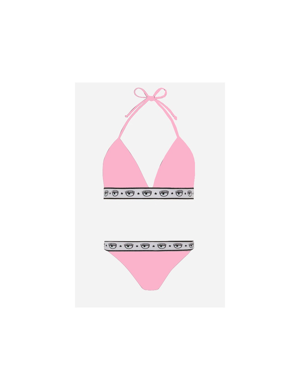 Chiaraferragni - bikini triangolo e slip  logo 5704-7104 5211 a0246 rosaChiara FerragniPassioni Boutique