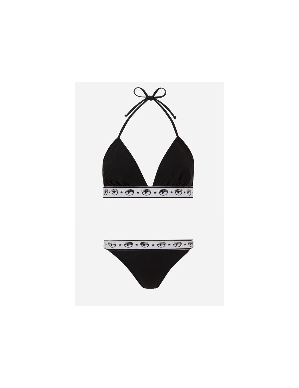 Chiaraferragni - bikini triangolo e slip  logo 5704-7104 5211 a0555 neroChiara FerragniPassioni Boutique