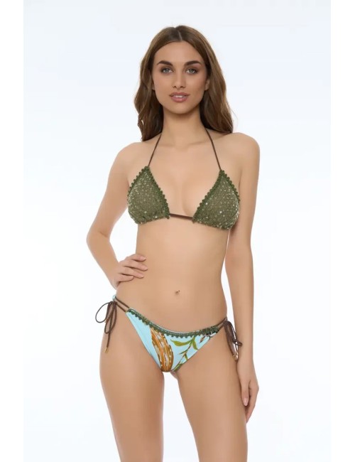 Donna bikini triangolo miss bikini fantasia strass slip brasilianaMiss BikiniPassioni Boutique