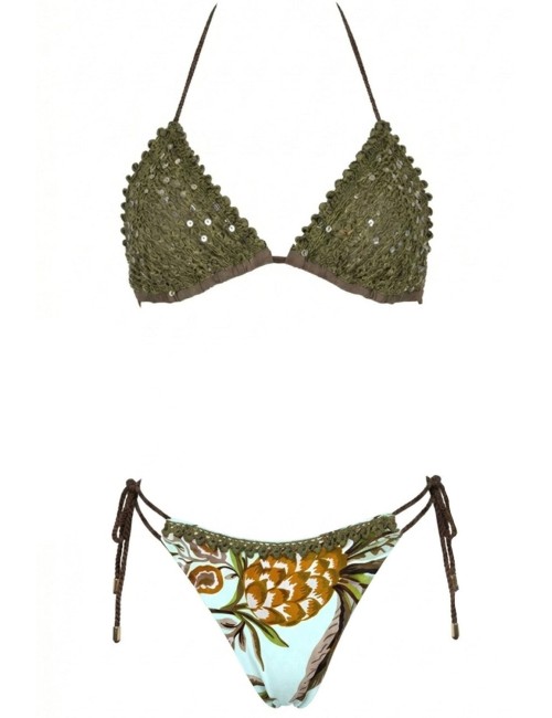 Donna bikini triangolo miss bikini fantasia strass slip brasilianaMiss BikiniPassioni Boutique