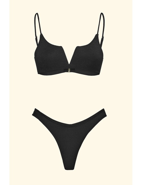 Effek - bikini fascia a v con slip americano fisso fk26-sw1802bkFKPassioni Boutique