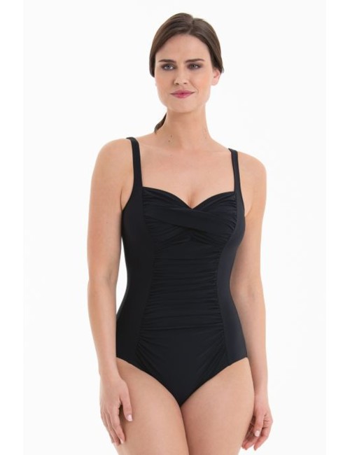 Donna costume intero anita luella fantasia tropicale modellante neroAnitaPassioni Boutique