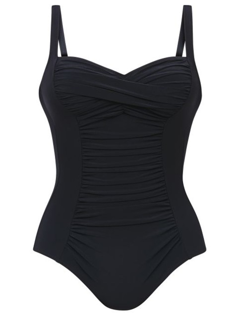 Donna costume intero anita luella fantasia tropicale modellante neroAnitaPassioni Boutique