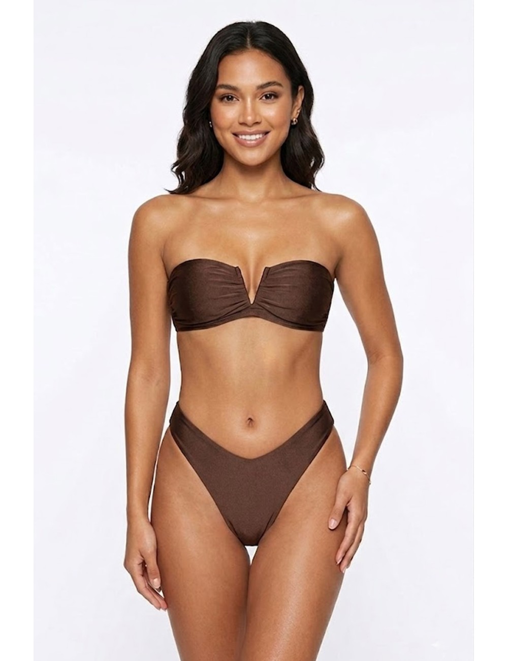 Effek - bikini fascia a v con slip americano fisso fk26-sw1902-1923bnFKPassioni Boutique