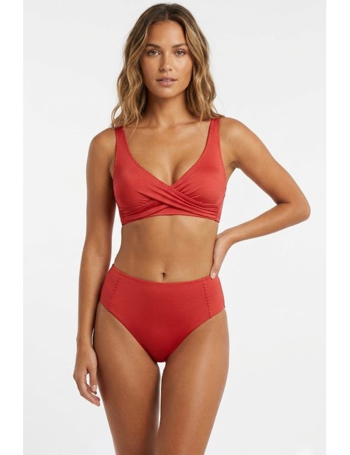 Donna bikini watercult top incrociato coppa d slip alto rosso crimsonWatercultPassioni Boutique