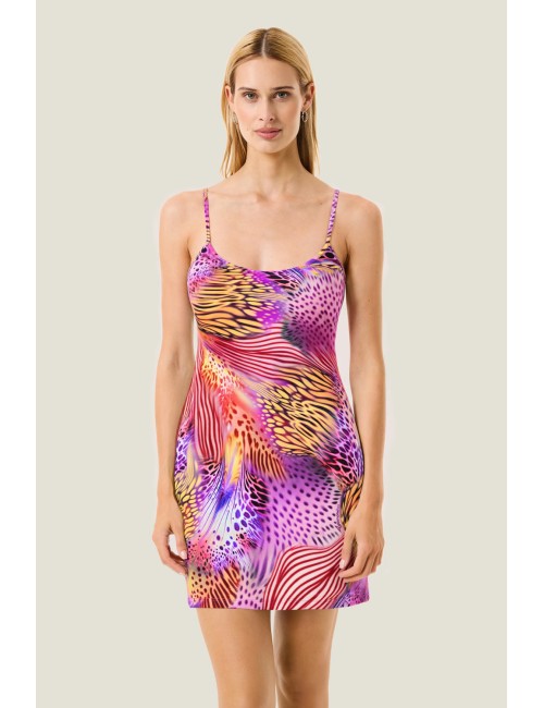 Donna abito corto 4giveness patch animalier jersey morbido s-l4GivenessPassioni Boutique