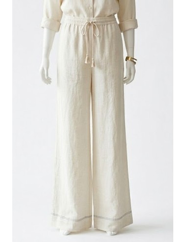 Twinset - pantalone cropped in popeline dettaglio macramèTwinsetPassioni Boutique