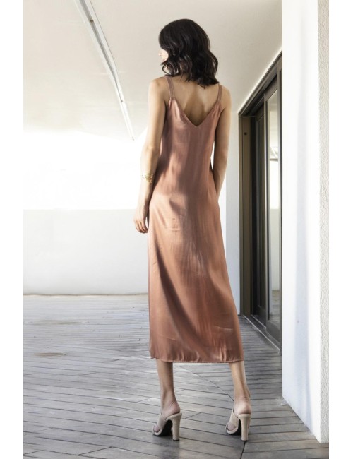 Aggèl - abito midi semitrasparente ss63142kf royal bluAggelPassioni Boutique