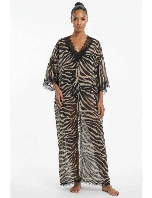 Donna abito chemisier ermanno scervino in cotone e seta zebra lungoErmanno ScervinoPassioni Boutique