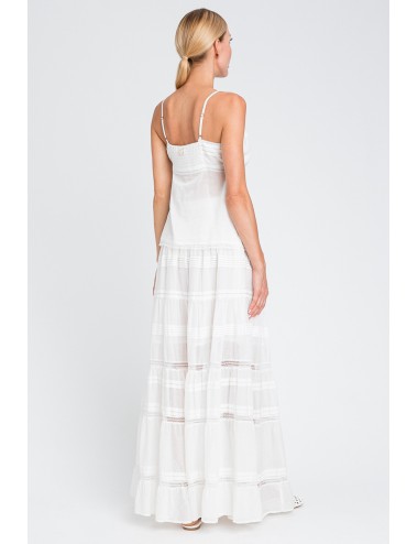 Donna gonna lunga sand macadamia maglia opalescente gioielloSandPassioni Boutique