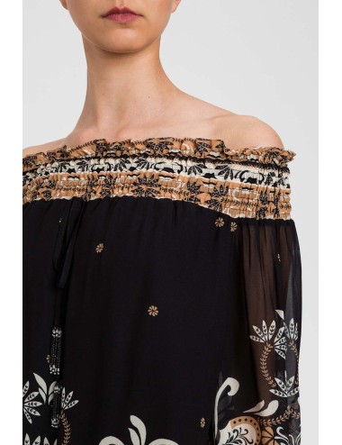 Twinset - blusa con nappine st. foluradTwinsetPassioni Boutique