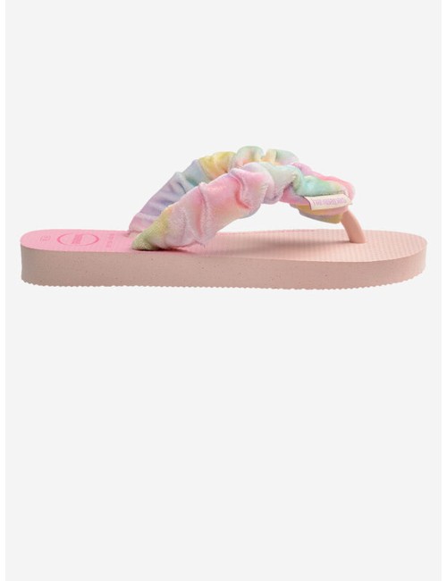 Bambini infradito havaianas kids fluffy rosa tie-dye tessuto 4149941_0076