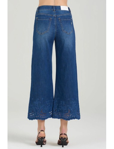 Donna jeans take two flory denim flare con ricamo sangallo 7ozTake TwoPassioni Boutique