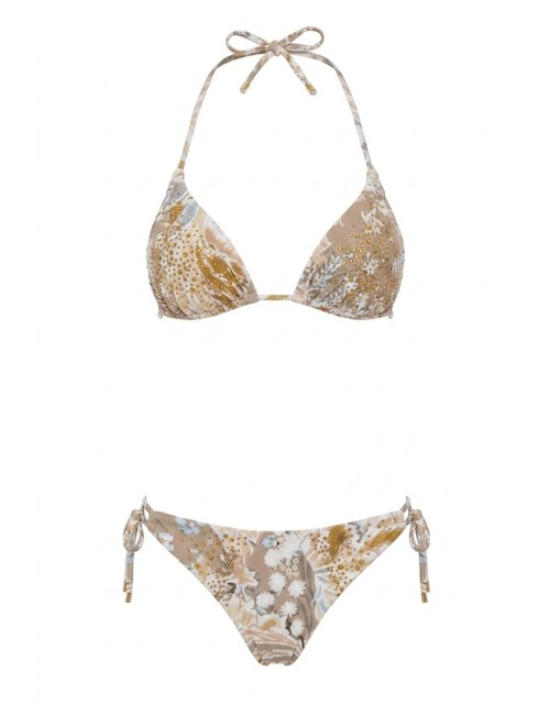 Donna bikini triangolo miss bikini fantasia strass slip brasiliana