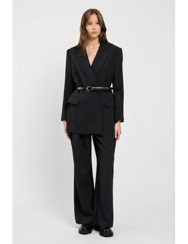 Twinset pantalone donna in tessuto mano crêpe con cinturaTwinsetPassioni Boutique