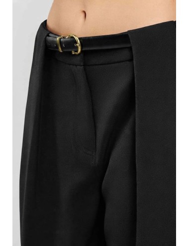 Twinset pantalone donna in tessuto mano crêpe con cinturaTwinsetPassioni Boutique