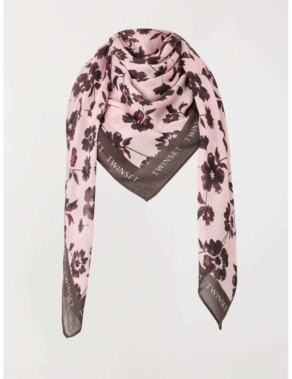 Twinset kefia donna in morbido tessuto con stampa flowersTwinsetPassioni Boutique