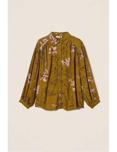 Twinset camicia donna in crêpe de chine con stampa gigliTwinsetPassioni Boutique