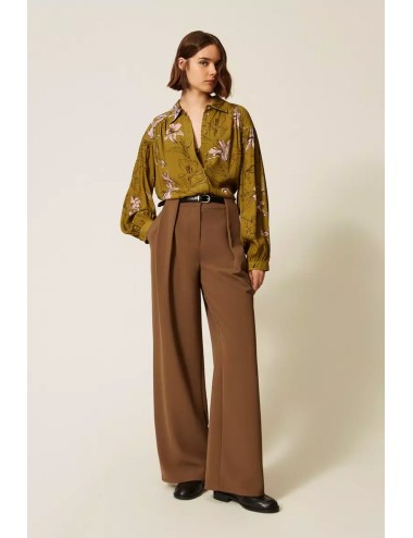 Twinset camicia donna in crêpe de chine con stampa gigliTwinsetPassioni Boutique