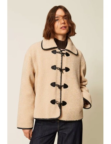 Twinset caban donna in pelliccia sintetica con alamariTwinsetPassioni Boutique