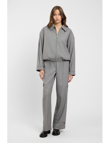 Twinset pantalone donna in grigio melange cargoTwinsetPassioni Boutique