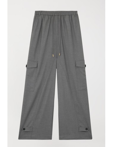 Twinset pantalone donna in grigio melange cargoTwinsetPassioni Boutique