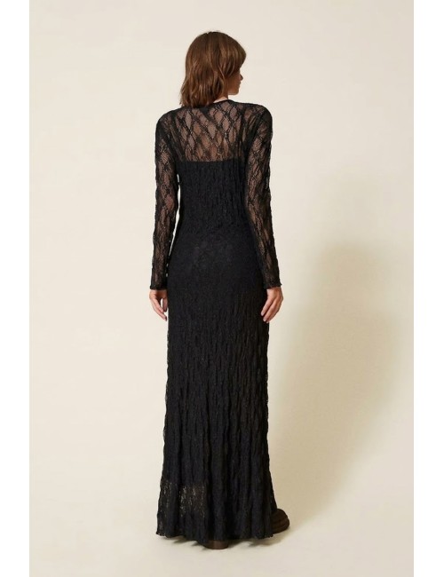 Twinset maglia donna in tulle a manica lunga con collo altoTwinsetPassioni Boutique