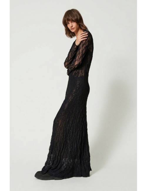 Twinset maglia donna in tulle a manica lunga con collo altoTwinsetPassioni Boutique