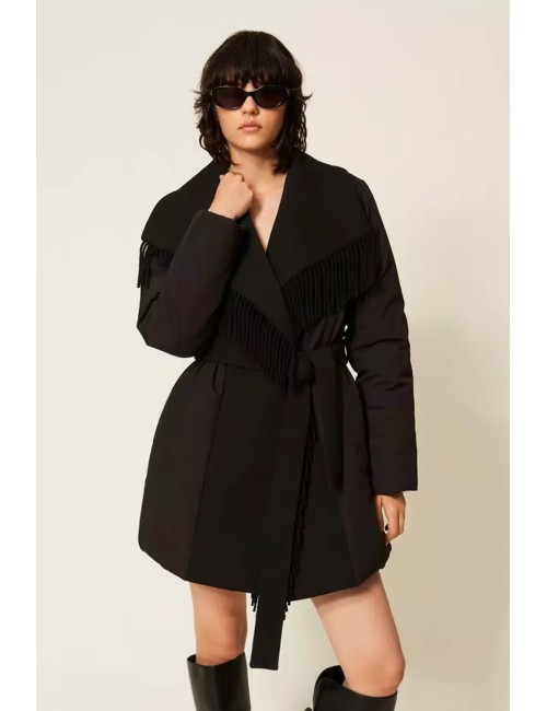 Twinset giacca blazer doppiopetto in cady con cinturaTwinsetPassioni Boutique