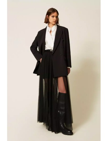 Twinset giacca blazer doppiopetto in cady con cinturaTwinsetPassioni Boutique