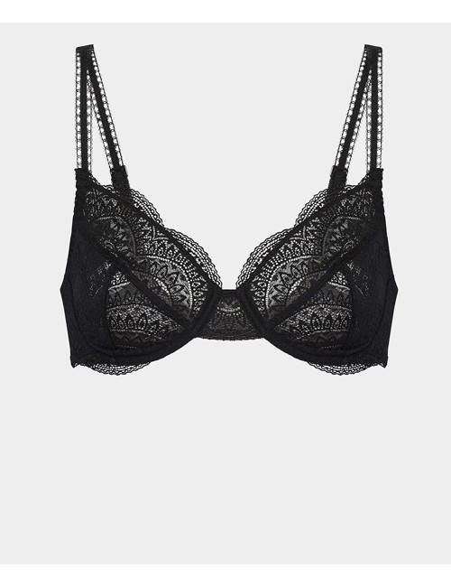 Simone perele - reggiseno con ferretto scoll. prof. comete 12s234 015 neroSimone PerelePassioni Boutique