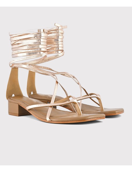 Coral blue - sandalo infradito in pelle con lacci xl cbf.r221008/tan pelleCoral BluePassioni Boutique