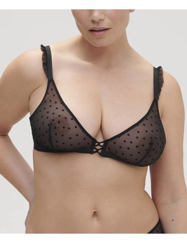 Simone perele -  reggiseno triangolo scollato lucie - 1c8250 015 neroSimone PerelePassioni Boutique