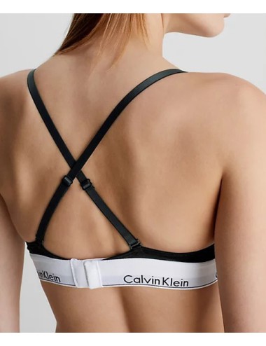 Ck - reggiseno a triangolo - modern cotton 000qf1061e 001 neroCalvin Klein DonnaPassioni Boutique