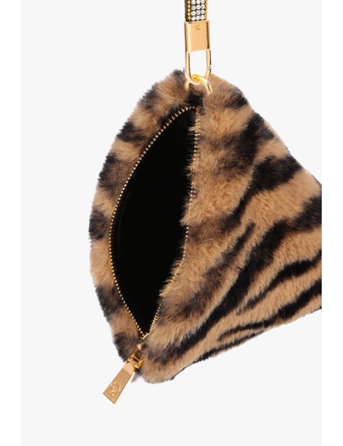 Jayley - borsa a piramide in ecopelliccia fmpbg65a06z animalier fuxiaJayleyPassioni Boutique