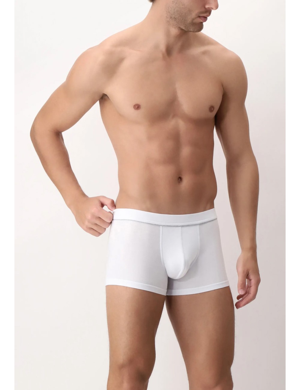 Cagi - boxer parigamba in cotone elasticizzato in action vcat01811 biancoCagiPassioni Boutique