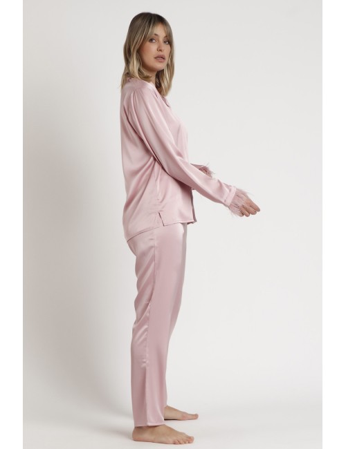 Admas - camisola con spalline e piume 61322 biancoDisneyPassioni Boutique