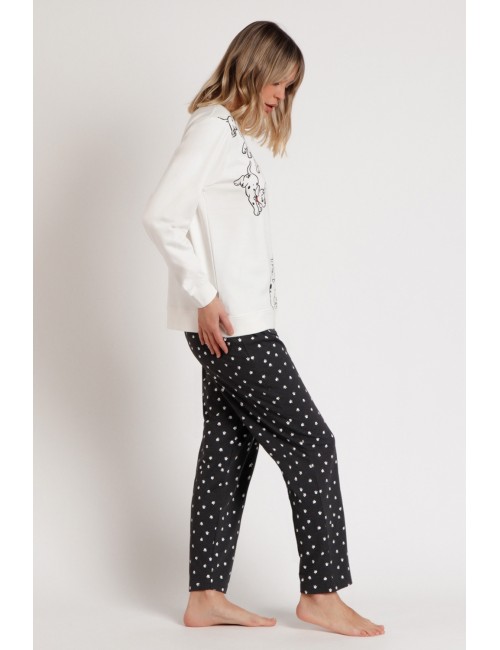 Admas - camisola con spalline e piume 61322 biancoDisneyPassioni Boutique