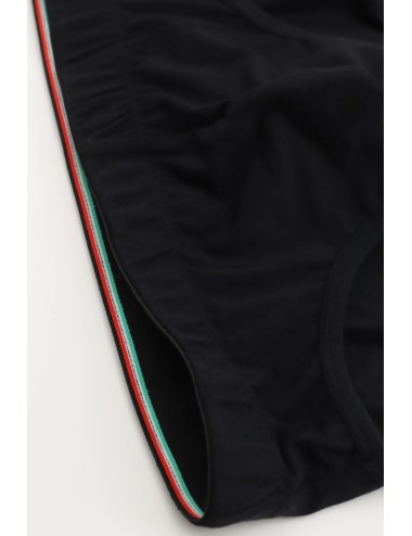 Cagi - slip medio in cotone elasticizzato goal 2 pezzi bipack vcat01821 neroCagiPassioni Boutique